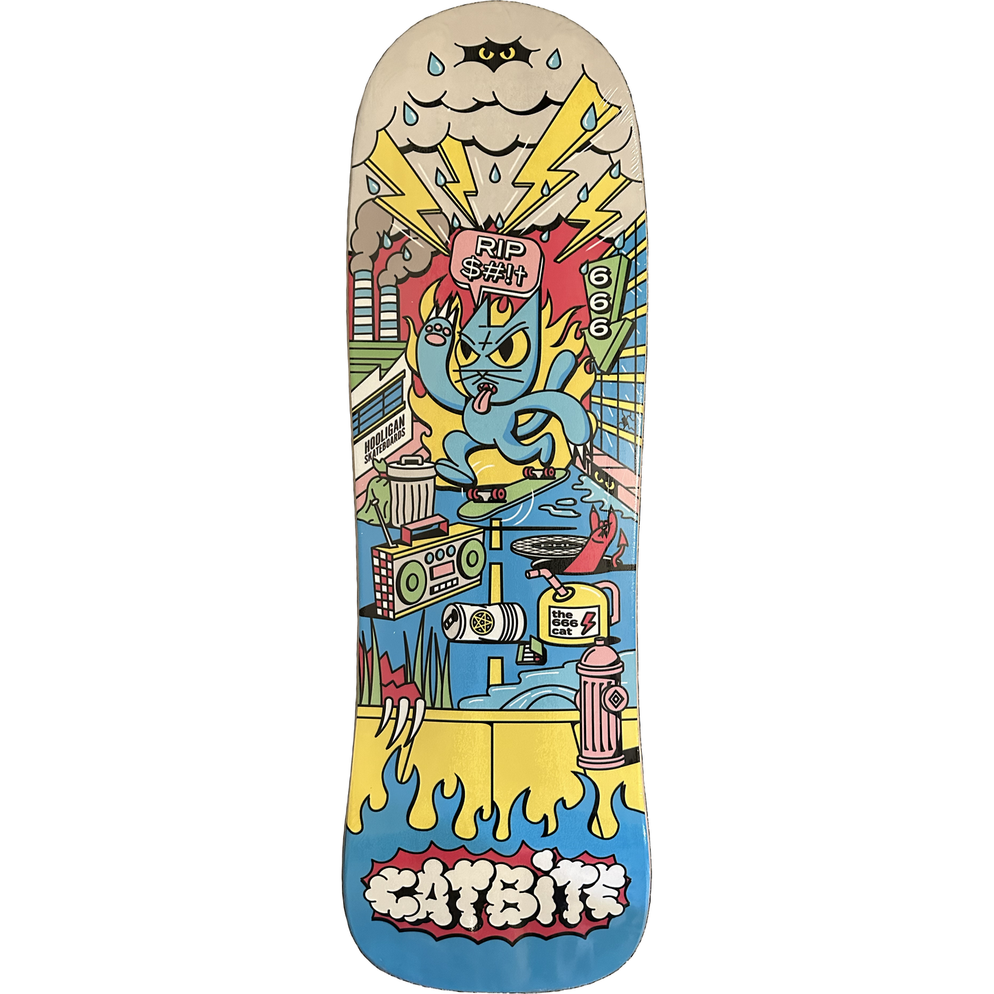 Catbite x Hooligan Skate Deck